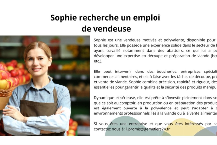 PROFILS INTERESSANTS DU GROUPEMENT EMPLOYEURS MÉTIERS 24